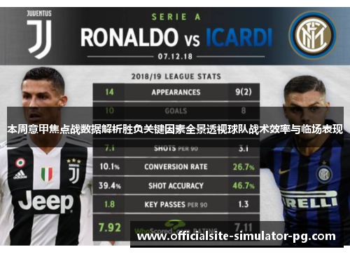 本周意甲焦点战数据解析胜负关键因素全景透视球队战术效率与临场表现